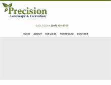 Tablet Screenshot of precisionlandscapeme.com